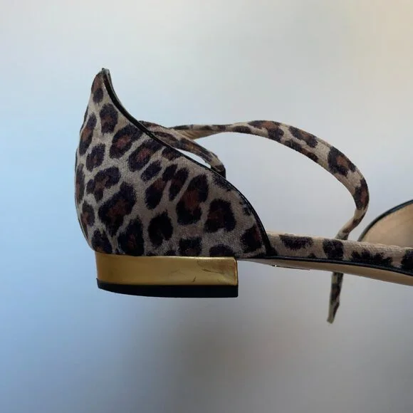 Charlotte Olympia Kitty Leopard D'orsay Flats - Picture 4 of 7